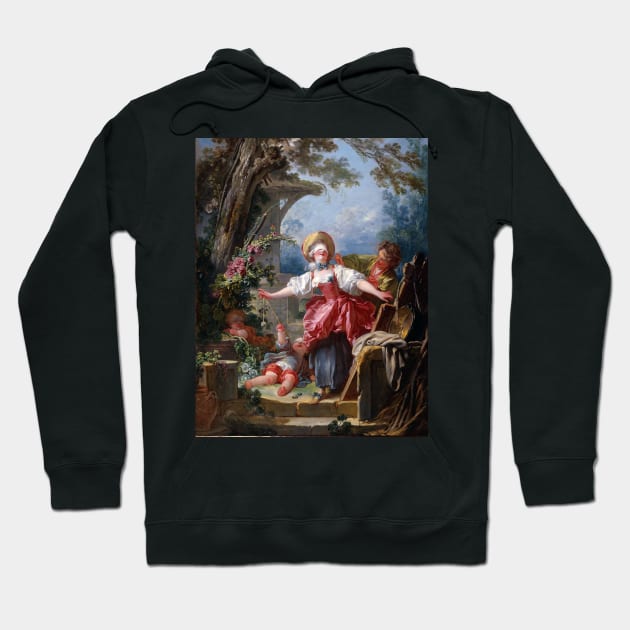 Blind-Man’s Buff - Jean-Honoré Fragonard Hoodie by themasters